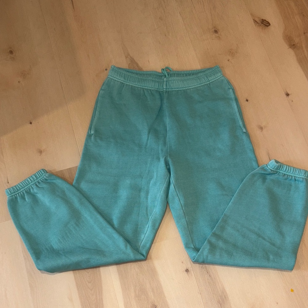 PINK Victoria's Secret Teal Joggers nwot
